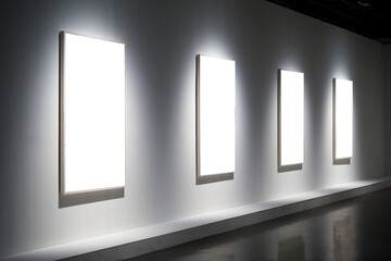 blank frame in gallery