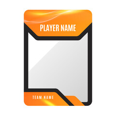 Customizable Sports Trading Card Template – Player & Team Name Editable Vector Design
