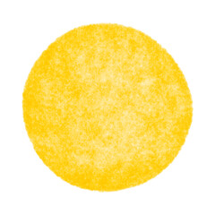 A luminous yellow circle evokes the warmth of the sun on transparent background