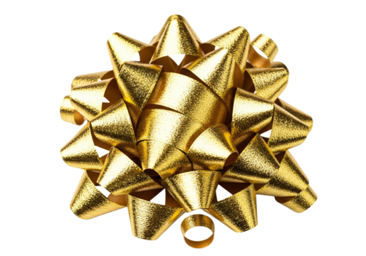 Stunning golden gift bow to add that special touch, perfect for festive occasions, birthdays, and celebrations, radiating elegance and joy, making every gift truly memorable