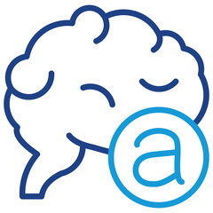 Brain Language Icon