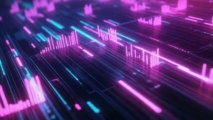 Digital data flowing across a futuristic information network - Powered by Adobe