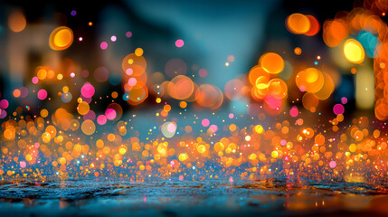 christmas lights background bokeh