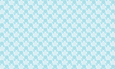 四角形を五角形と三角形に分けた水色の幾何学模様