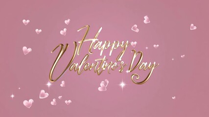 This colorful animation wishes viewers a Happy Valentine's Day with lively hearts and sparkling text. It's a perfect reminder to share love and happiness with others today