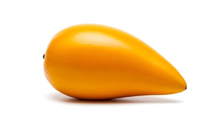 Yellow lucuma fruit isolated on white background