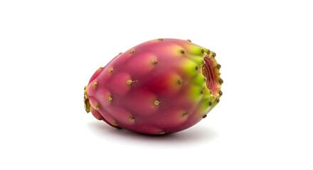 Prickly pear fruit isolated on white background