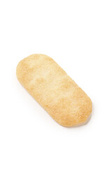 Crispy Japanese Senbei Rice Cracker Isolated on White Background