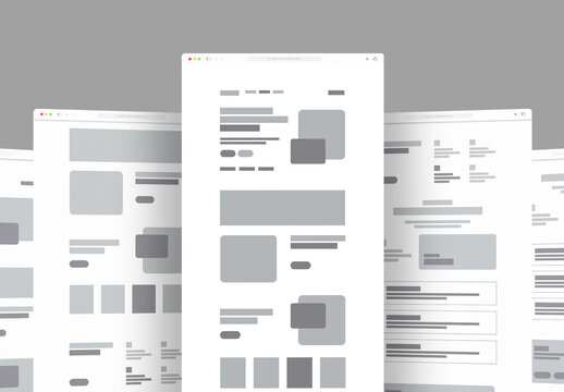 Ecommerce Landing Wireframe