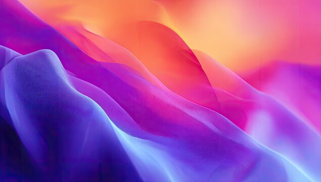 Abstract colorful background with undulating layers and gradient hues, evoking a fluid, dynamic feel