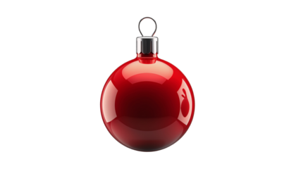 3D Christmas Tree Bauble Set, Green Shiny Sphere and Red Festive Ornament, Gold Metallic Ball and Transparent Glass Globe with Golden Pattern, Hanging Holiday Decoration Elements