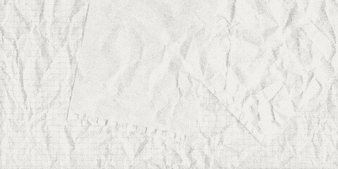 Obraz premium Stippled crumpled paper sheet grunge craft overlay texture with halftone gradient vector illustration. Old vintage crumpled stipple paper grunge punk overlay craft background