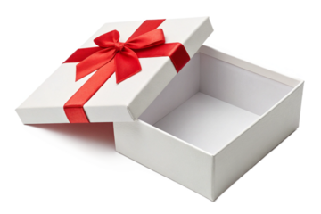 gift box with red ribbon