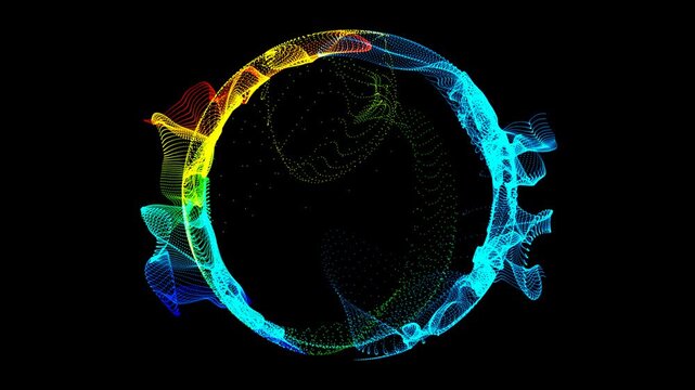 beautiful abstract wave technology background with blue light digital effect corporate concept theme