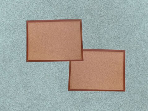 The green background in the image is a brown sticky whiteboard with sturdy edges, used for hanging or placing pins to show work on the board from soft brown wood, soft wood texture Beautiful.