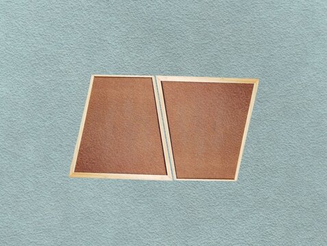 The green background in the image is a brown sticky whiteboard with sturdy edges, used for hanging or placing pins to show work on the board from soft brown wood, soft wood texture Beautiful.