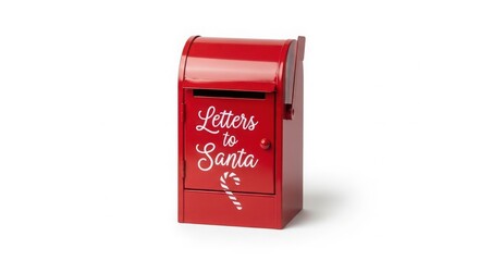 Red letters to santa mailbox