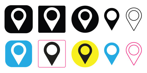 location icon, location pin, icon template, icon design vector