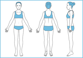女性 / 全身 / 下着