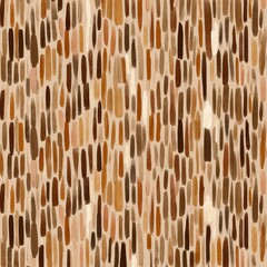 Fototapeta premium Abstract pattern of vertical, irregular, stained rectangles in warm earth tones