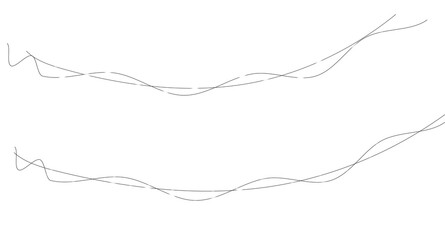 PNG gold garland and shiny string lights on transparent background for winter holiday banner with festive ribbon decoration and abstract illustration in green blue and bright colours