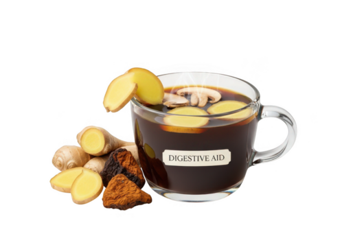 Warm ginger tea blend for digestive wellness and natural remedy support