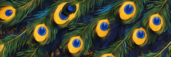 Peacock Feather Texture. Close-Up Peacock Feathers. Colorful Peacock Pattern. Vibrant Peacock Plumage Texture. Detailed Peacock Feather. Peacock Feather Surface. Colorful Peacock Feathers Close up.	