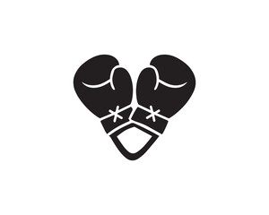 Boxing gloves icon vector design illustration