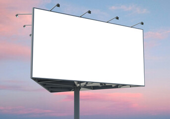 Obraz premium 3D render of a large advertising billboard