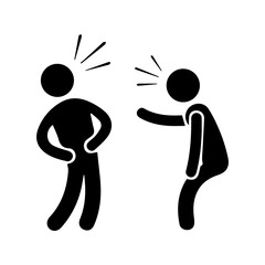 Stick Figures Arguing
