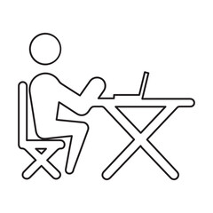 Person working on laptop