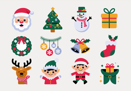 Christmas Sticker Sheet Template Layout
