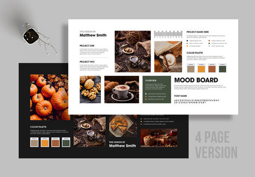 Mood Board Template for Branding and Visual Storytelling Presentation