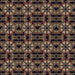 Colorful abstract geometric pattern for design, printing, batik.