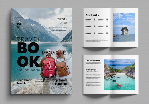 Travel Magazine Design Layout