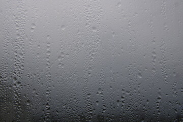 background with droplets, wet glass, foggy,