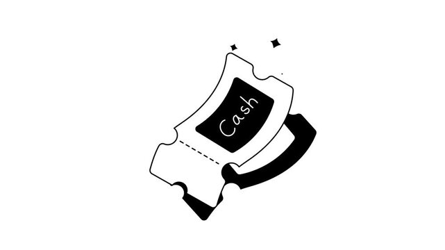 Take a look at this amazing icon animation of voucher in modern style