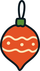 Christmas ornament decoration illustration