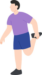 Active woman exercise character illustration (re‑use)