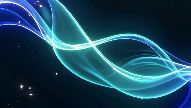 abstract blue wave background