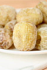 Dried Golden Jujube Dates Red Date Fruit Preserves Traditional Chinese Healthy Snack Food Bowl