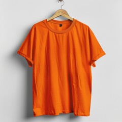 Orange T-Shirt on a Hanger