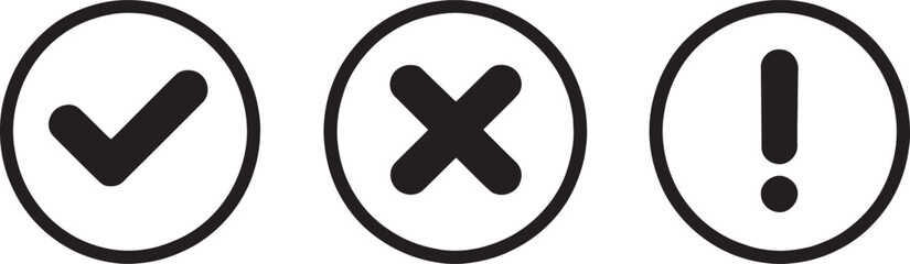 Icon set for status and feedback