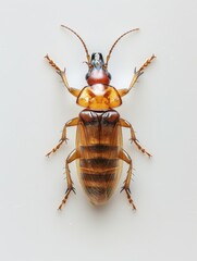 Fototapeta premium Beetle on White Background
