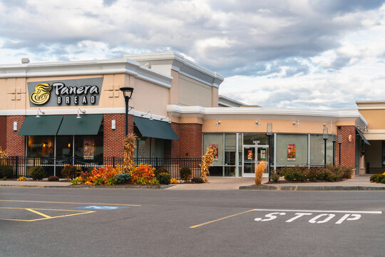 Dewitt, NY - Nov 8, 2025: Panera Bread is a fast-casual bakery-caf&eacute; chain offering soups, salads, sandwiches, and baked goods across 2,000+ U.S. and Canadian locations