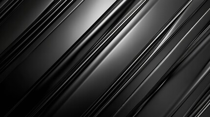 Obraz premium Abstract dark background with diagonal lines creating a sleek and modern design, perfect for technology themes