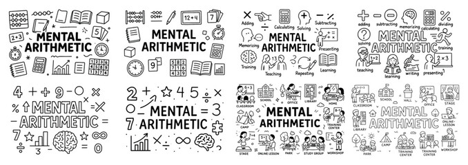 Mental arithmetic concepts and educational activities