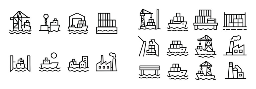 Minimalist Transport Icons