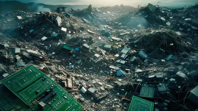 Electronic Waste Landfill - A Growing Environmental Crisis and Global Challenge.