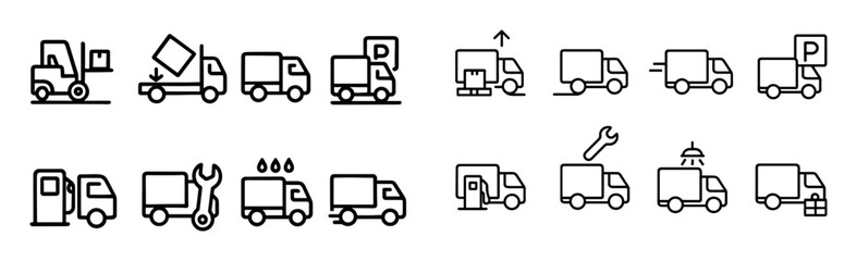 Truck Activity Icons